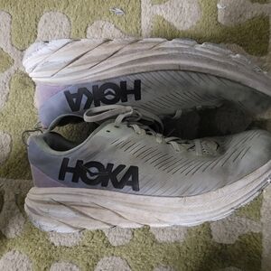 Hoka Running Shoes in Gray and White